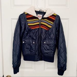 🌿 Puffy Sweater Bomber Jacket